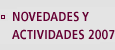 Novedades y Actividades 2008
